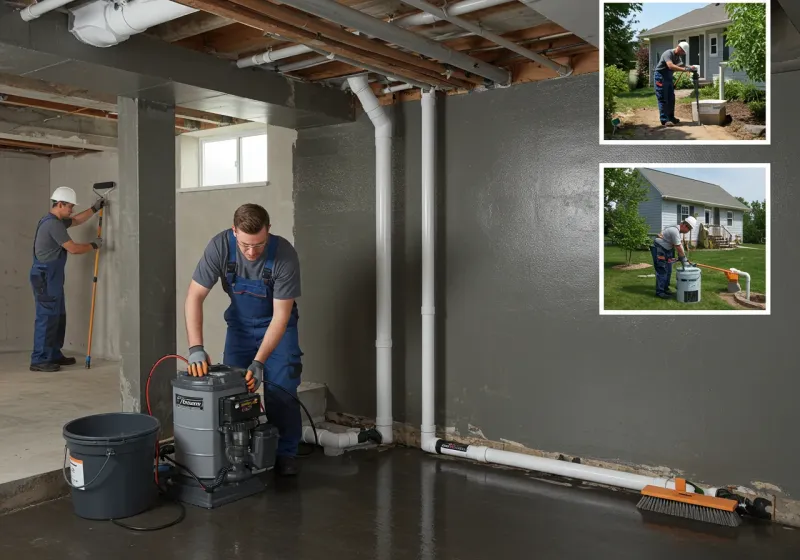 Basement Waterproofing and Flood Prevention process in Pinconning, MI